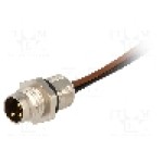 Conector M8, 3 pini, clasa etanseitate IP67, HIRSCHMANN - 933146001 ELST 3308 RV FM 805