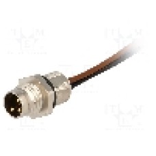 Conector M8, 3 pini, clasa etanseitate IP67, HIRSCHMANN - 933146001 ELST 3308 RV FM 805