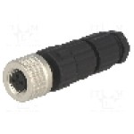 Conector M8, 3 pini, clasa etanseitate IP67, HIRSCHMANN - 933366100 ELKA 3008 V