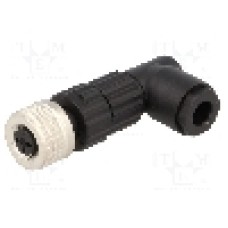 Conector M8, 3 pini, clasa etanseitate IP67, HIRSCHMANN - 933368100 ELWIKA 3008 V