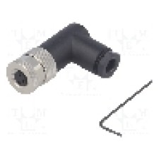 Conector M8, 3 pini, clasa etanseitate IP67, TE Connectivity - T4012008031-000