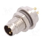 Conector M8, 3 pini, clasa etanseitate IP67, TE Connectivity - T4030014031-000