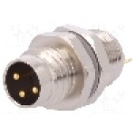 Conector M8, 3 pini, clasa etanseitate IP67, TE Connectivity - T4032014031-000