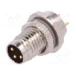 Conector M8, 3 pini, clasa etanseitate IP67, TE Connectivity - T4040014031-000