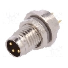 Conector M8, 3 pini, clasa etanseitate IP67, TE Connectivity - T4040014031-000