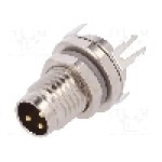 Conector M8, 3 pini, clasa etanseitate IP67, TE Connectivity - T4040034031-000