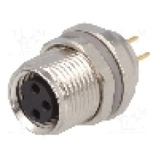 Conector M8, 3 pini, clasa etanseitate IP67, TE Connectivity - T4041017031-000