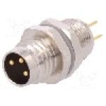 Conector M8, 3 pini, clasa etanseitate IP67, TE Connectivity - T4042014031-000