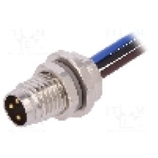 Conector M8, 3 pini, clasa etanseitate IP67, TE Connectivity - T4070014031-001
