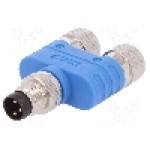 Conector M8, 3 pini, clasa etanseitate IP67, TE Connectivity - T4081112003-000