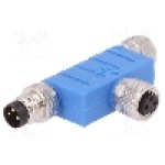 Conector M8, 3 pini, clasa etanseitate IP67, TE Connectivity - T4082102003-000
