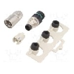Conector M8, 3 pini, clasa etanseitate IP67, WEIDMÜLLER - 1784040001 SAIS-3-IDC M8 SMALL