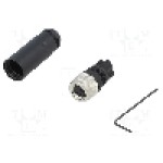 Conector M8, 3 pini, clasa etanseitate IP67, WEIDMÜLLER - 1803870000 SAIB-M8-3P