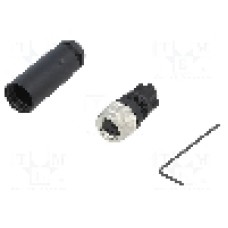 Conector M8, 3 pini, clasa etanseitate IP67, WEIDMÜLLER - 1803870000 SAIB-M8-3P