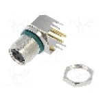 Conector M8, 3 pini, clasa etanseitate IP68, AMPHENOL - M8AS-03PFFR-SF8001