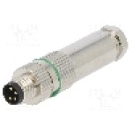 Conector M8, 4 pini, clasa etanseitate IP65, IP67, DEGSON ELECTRONICS - PASH-M8A-04P-MM-SL7001-00A(H)