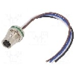 Conector M8, 4 pini, clasa etanseitate IP65, IP67, DEGSON ELECTRONICS - SD-M8A-04P-FF-SF7A10-00A(H)