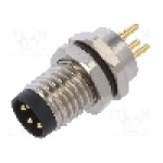 Conector M8, 4 pini, clasa etanseitate IP65, IP67, DEGSON ELECTRONICS - SP-M8A-04P-MM-SF7003-00A(H)
