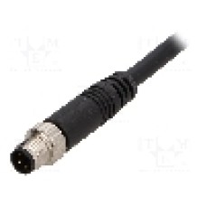 Conector M8, 4 pini, clasa etanseitate IP67, AMPHENOL - 8-04AMMM-SL7A02