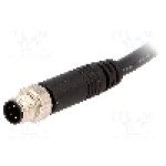 Conector M8, 4 pini, clasa etanseitate IP67, AMPHENOL - LTW8-04AMMM-SL7A01