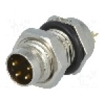 Conector M8, 4 pini, clasa etanseitate IP67, AMPHENOL - LTW8-04PMMS-SF7001