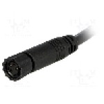 Conector M8, 4 pini, clasa etanseitate IP67, AMPHENOL - LTW8P-04AFFM-SL7A01