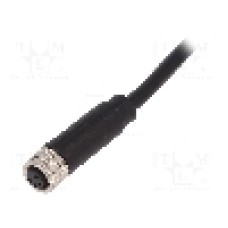 Conector M8, 4 pini, clasa etanseitate IP67, BULGIN - PXPPVC08FBF04ACL010PVC