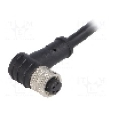 Conector M8, 4 pini, clasa etanseitate IP67, BULGIN - PXPPVC08RAF04ACL010PVC