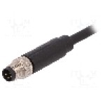 Conector M8, 4 pini, clasa etanseitate IP67, BULGIN - PXPTPU08FIM04ACL010PUR Conector M8, 4 pini, clasa etanseitate IP67, BULGIN - PXPTPU08FIM04ACL010PUR