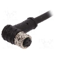 Conector M8, 4 pini, clasa etanseitate IP67, BULGIN - PXPTPU08RAF04ACL010PUR