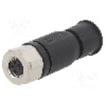 Conector M8, 4 pini, clasa etanseitate IP67, CONEC - SAL-8-RKC4-L