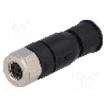 Conector M8, 4 pini, clasa etanseitate IP67, CONEC - SAL-8-RKC4-S5,5