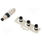 Conector M8, 4 pini, clasa etanseitate IP67, HARTING - 21021511405 RSV HARAX M8-S