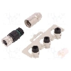 Conector M8, 4 pini, clasa etanseitate IP67, HARTING - 21021512405
