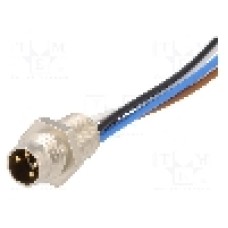 Conector M8, 4 pini, clasa etanseitate IP67, HIRSCHMANN - 933147001 ELST 4408 RV FM 805