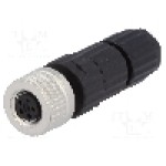 Conector M8, 4 pini, clasa etanseitate IP67, HIRSCHMANN - 933367100 ELKA4008V