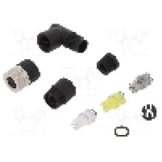 Conector M8, 4 pini, clasa etanseitate IP67, HIRSCHMANN - 933369100 ELWIKA 4008 V