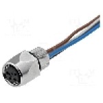 Conector M8, 4 pini, clasa etanseitate IP67, HIRSCHMANN - 933382100 ELKE 4408 V FM 8 05
