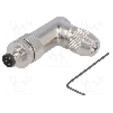 Conector M8, 4 pini, clasa etanseitate IP67, TE Connectivity - T4013019041-000