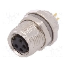 Conector M8, 4 pini, clasa etanseitate IP67, TE Connectivity - T4031017041-000