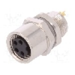 Conector M8, 4 pini, clasa etanseitate IP67, TE Connectivity - T4033014041-000