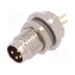 Conector M8, 4 pini, clasa etanseitate IP67, TE Connectivity - T4040014041-000