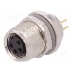 Conector M8, 4 pini, clasa etanseitate IP67, TE Connectivity - T4041017041-000