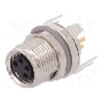 Conector M8, 4 pini, clasa etanseitate IP67, TE Connectivity - T4041037041-000