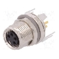Conector M8, 4 pini, clasa etanseitate IP67, TE Connectivity - T4041037041-000