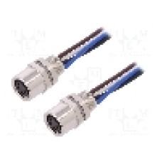 Conector M8, 4 pini, clasa etanseitate IP67, TE Connectivity - T4073014041-001