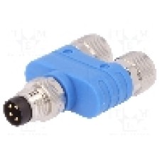 Conector M8, 4 pini, clasa etanseitate IP67, TE Connectivity - T4081122004-000