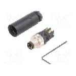 Conector M8, 4 pini, clasa etanseitate IP67, WEIDMÜLLER - 1803850000 SAIS-M8-4P