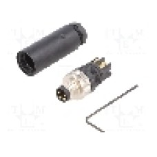 Conector M8, 4 pini, clasa etanseitate IP67, WEIDMÜLLER - 1803850000 SAIS-M8-4P