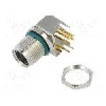 Conector M8, 4 pini, clasa etanseitate IP68, AMPHENOL - M8AS-04PFFR-SF8001